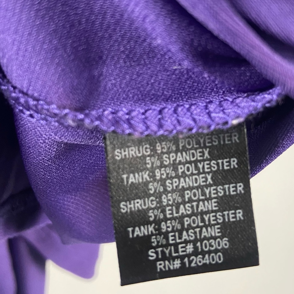 V-neck Top Purple Sleeveless Antthony Size Small - Picture 7 of 8